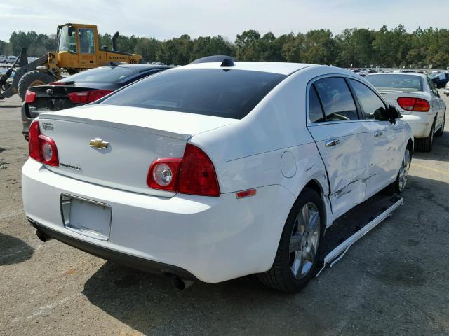 1G1ZF5E74CF117454 - 2012 CHEVROLET MALIBU 3LT WHITE photo 4