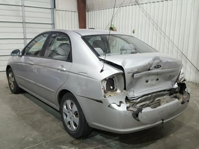 KNAFE121485554791 - 2008 KIA SPECTRA EX SILVER photo 3