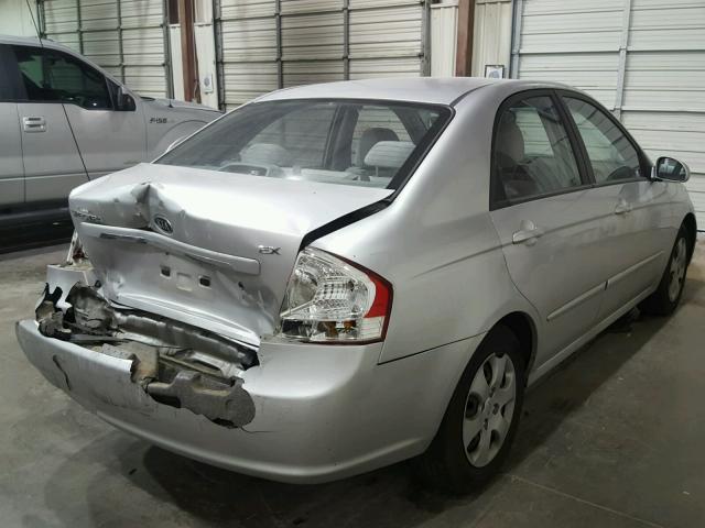 KNAFE121485554791 - 2008 KIA SPECTRA EX SILVER photo 4