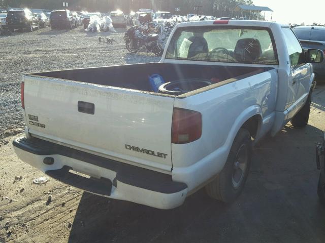 1GCCS14H338128297 - 2003 CHEVROLET S TRUCK S1 WHITE photo 4