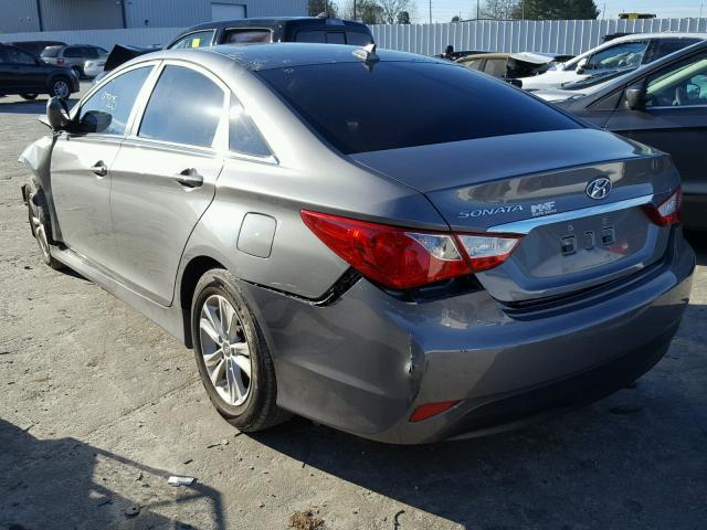 5NPEB4AC5EH917798 - 2014 HYUNDAI SONATA GLS GRAY photo 3