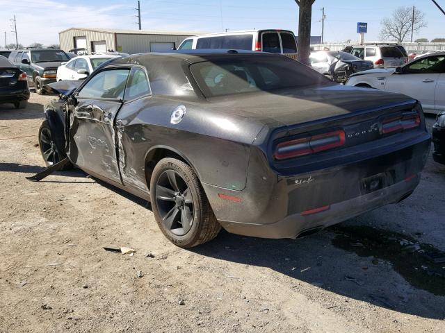 2C3CDZAG6GH101409 - 2016 DODGE CHALLENGER BLACK photo 3