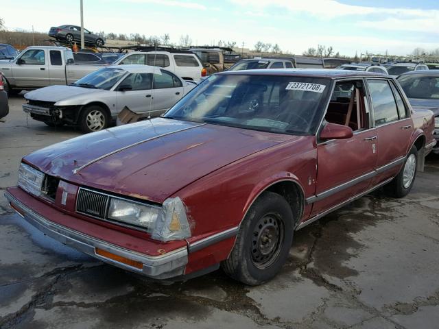 1G3HY54C2J1826163 - 1988 OLDSMOBILE DELTA 88 R BURGUNDY photo 2