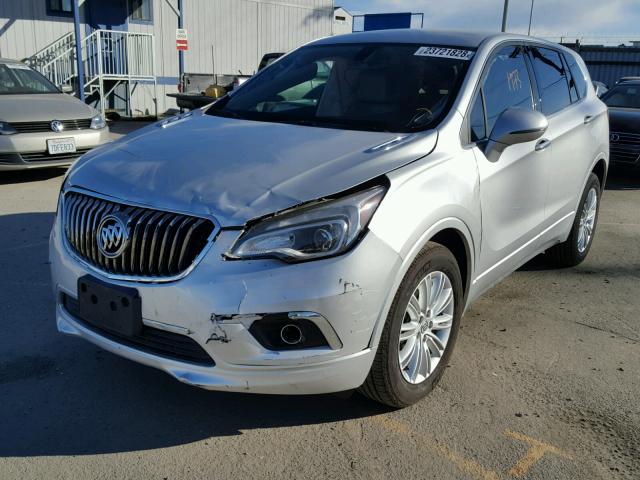 LRBFXASA5HD101815 - 2017 BUICK ENVISION P SILVER photo 2