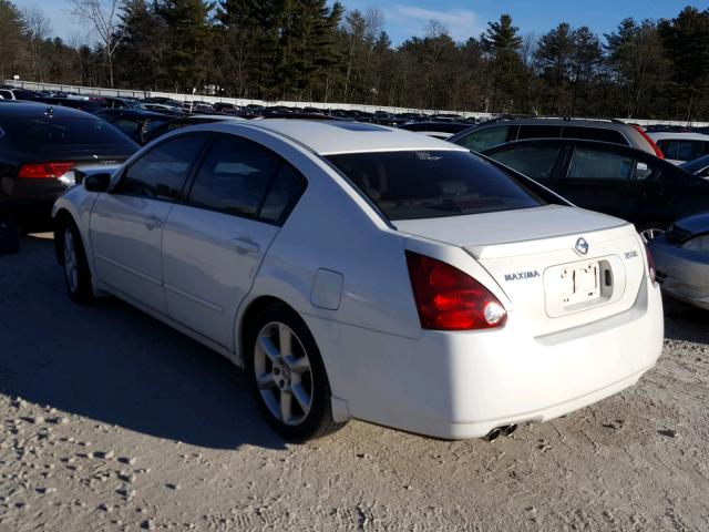 1N4BA41E06C830806 - 2006 NISSAN MAXIMA SE WHITE photo 3