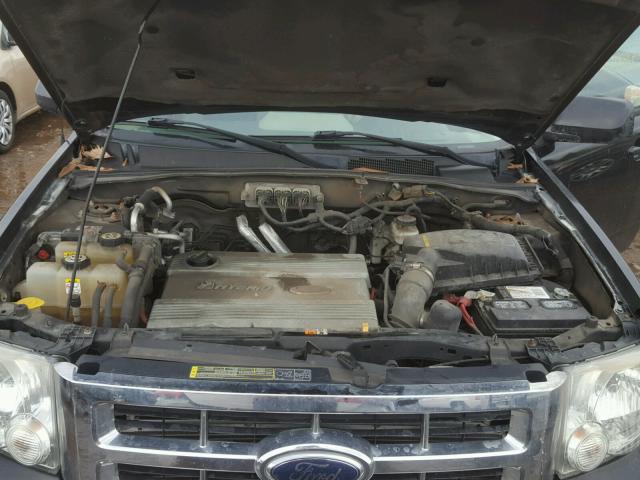 1FMCU49H58KC97358 - 2008 FORD ESCAPE HEV BLACK photo 7