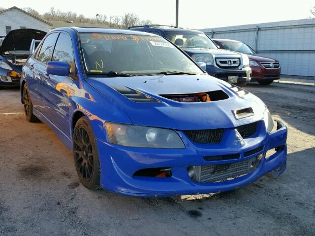 JA3AH86F33U124167 - 2003 MITSUBISHI LANCER EVO BLUE photo 1