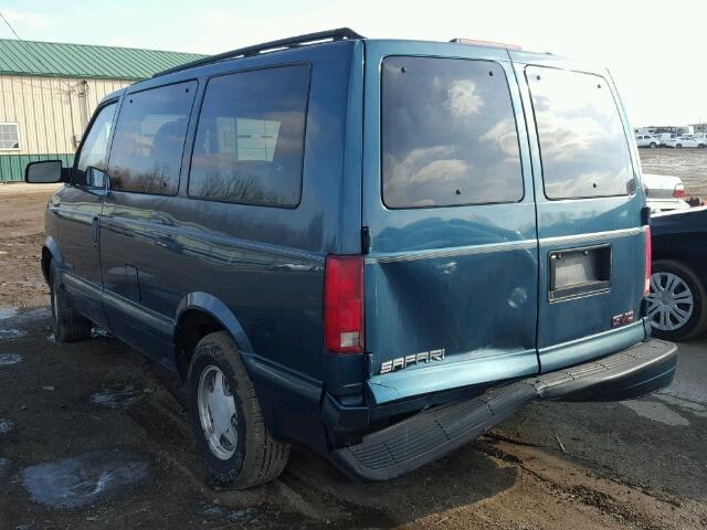 1GKDM19W1XB522237 - 1999 GMC SAFARI XT GREEN photo 3