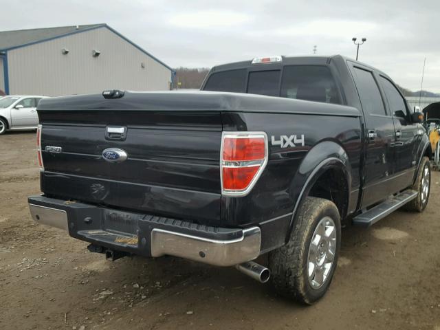 1FTFW1ET8DKG21398 - 2013 FORD F150 SUPER BLACK photo 4