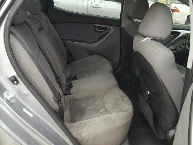 KMHDH4AE4DU707026 - 2013 HYUNDAI ELANTRA GL GRAY photo 6