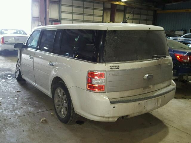 2FMHK6DC2ABD01062 - 2010 FORD FLEX LIMIT WHITE photo 3