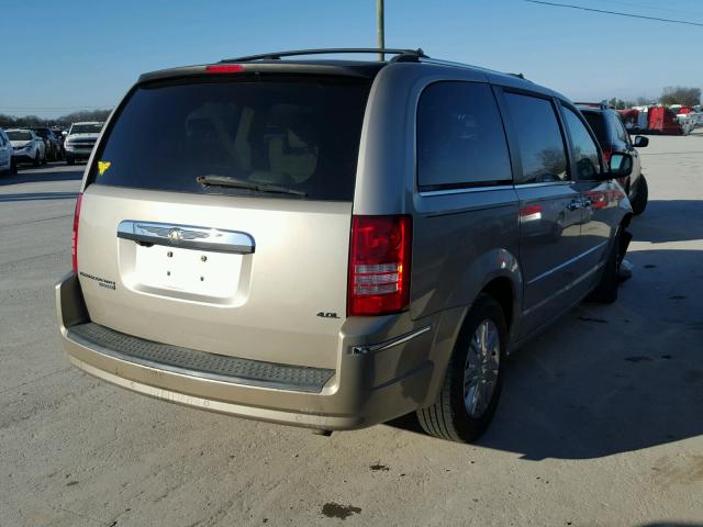 2A8HR64X68R723302 - 2008 CHRYSLER TOWN & COU TAN photo 4