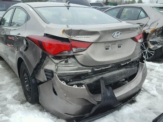 5NPDH4AE1FH597523 - 2015 HYUNDAI ELANTRA SE BROWN photo 9