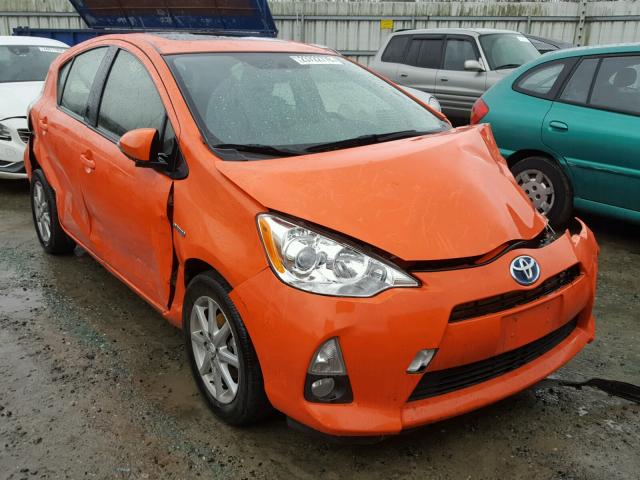 JTDKDTB33E1067988 - 2014 TOYOTA PRIUS C ORANGE photo 1