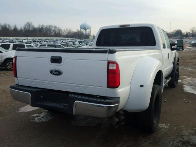 1FT7X3AT8BEB16198 - 2011 FORD F350 SUPER WHITE photo 4