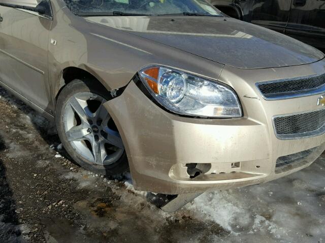 1G1ZH57BX8F200762 - 2008 CHEVROLET MALIBU 1LT TAN photo 9