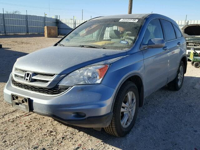 5J6RE3H74AL017907 - 2010 HONDA CR-V EXL GRAY photo 2