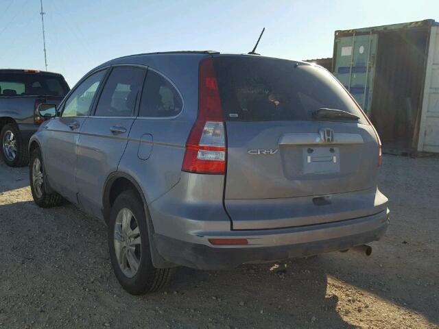 5J6RE3H74AL017907 - 2010 HONDA CR-V EXL GRAY photo 3