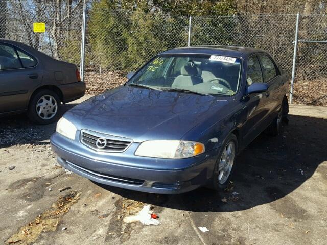 1YVGF22F815250501 - 2001 MAZDA 626 ES BLUE photo 2