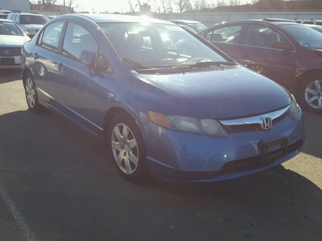 1HGFA16596L131890 - 2006 HONDA CIVIC LX BLUE photo 1