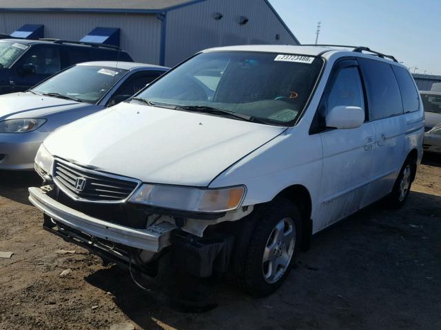 2HKRL18751H507485 - 2001 HONDA ODYSSEY EX WHITE photo 2