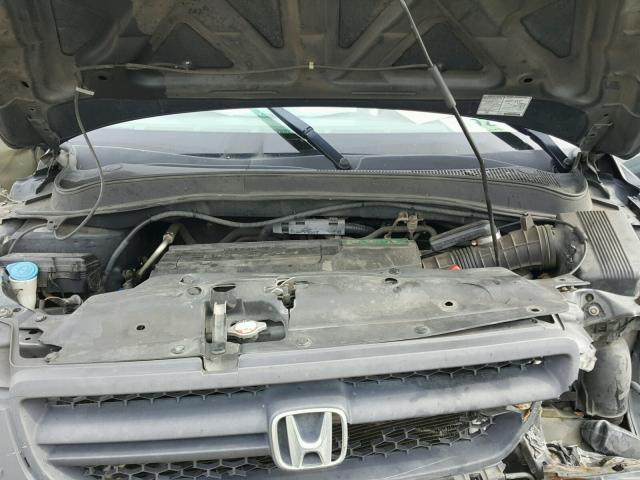 2HKYF18624H500217 - 2004 HONDA PILOT EXL GRAY photo 7