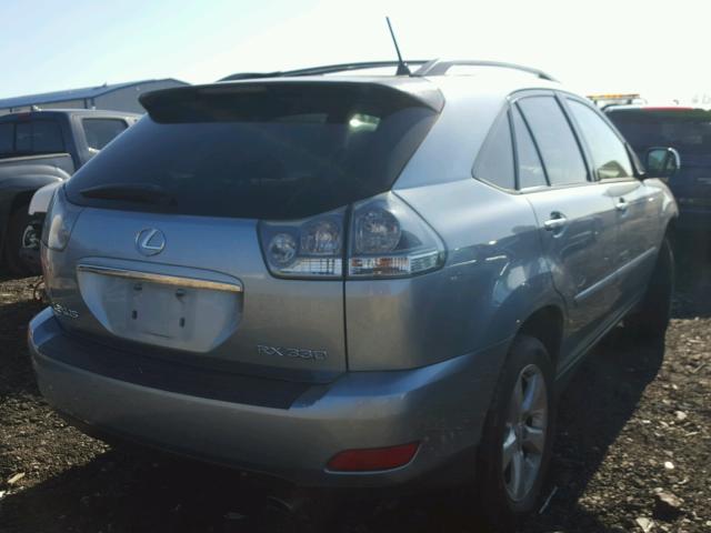 JTJHA31U540035946 - 2004 LEXUS RX 330 BLUE photo 4