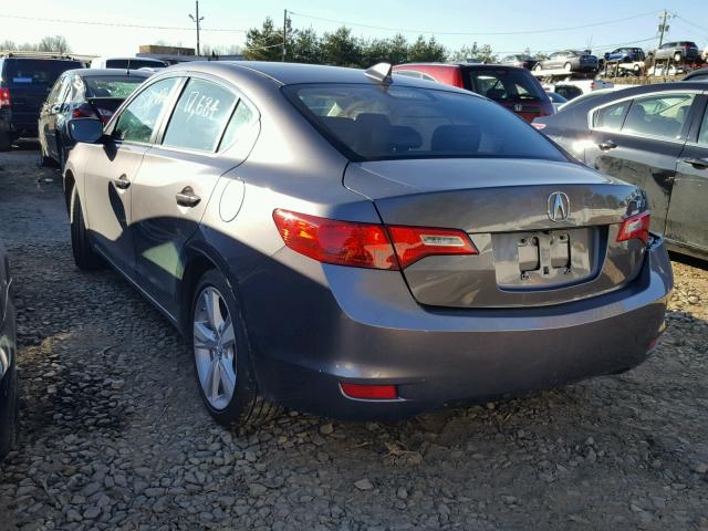 19VDE1F34FE008055 - 2015 ACURA ILX 20 GRAY photo 3