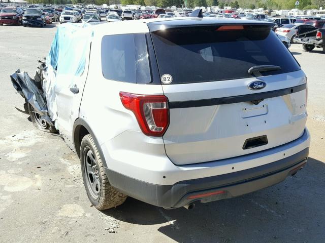 1FM5K8AR8GGC41748 - 2016 FORD EXPLORER P SILVER photo 3