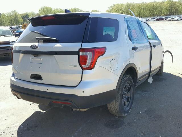 1FM5K8AR8GGC41748 - 2016 FORD EXPLORER P SILVER photo 4