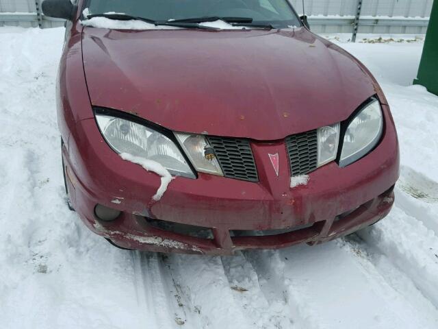 3G2JB52F25S218264 - 2005 PONTIAC SUNFIRE SL RED photo 9