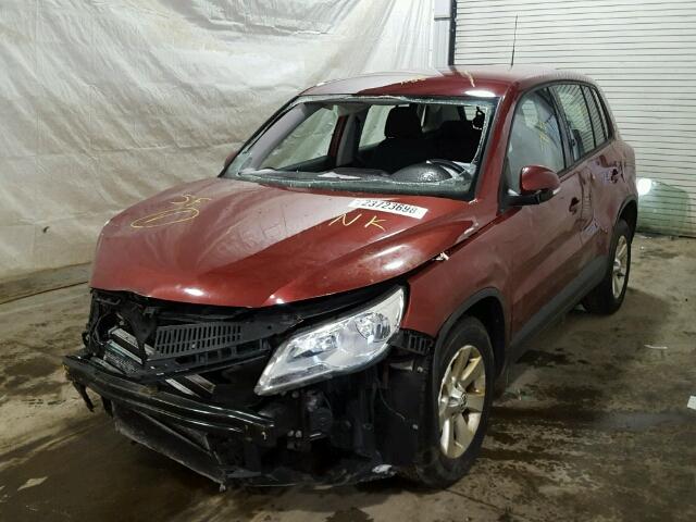 WVGBV7AX5AW003386 - 2010 VOLKSWAGEN TIGUAN SE 栗色 照片 2