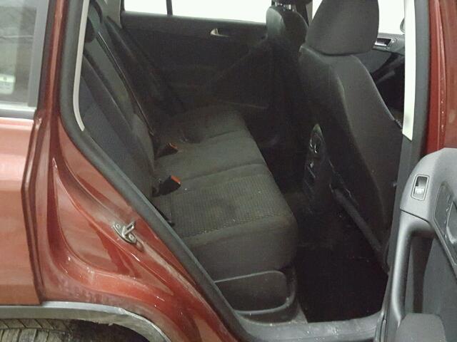 WVGBV7AX5AW003386 - 2010 VOLKSWAGEN TIGUAN SE 栗色 照片 6