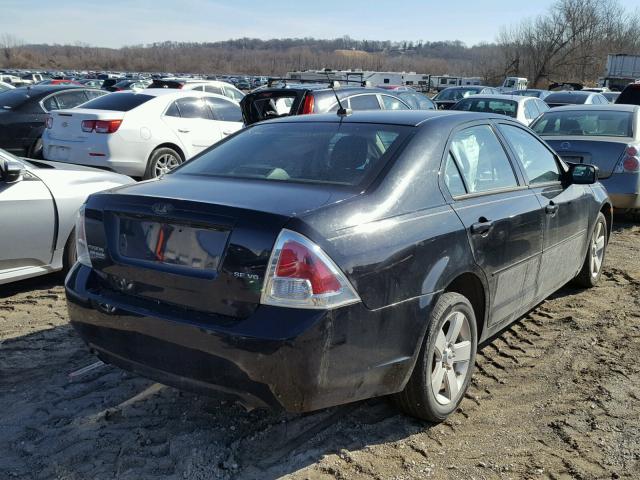 3FAHP07189R210541 - 2009 FORD FUSION SE BLACK photo 4