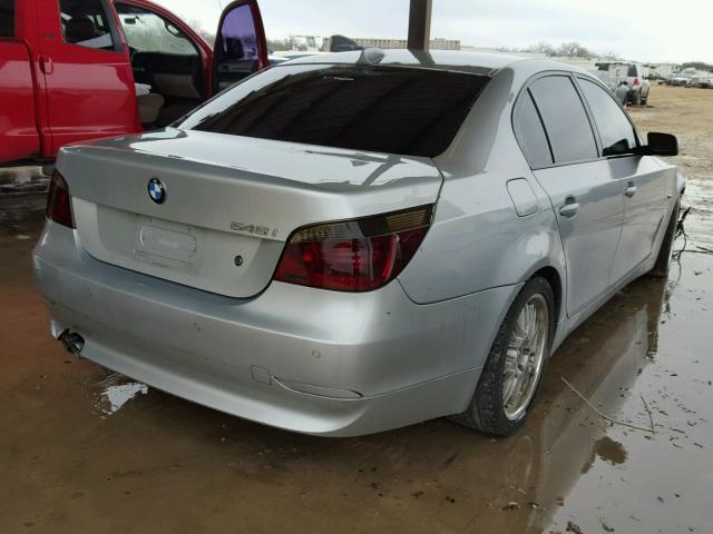 WBANB33585CN63308 - 2005 BMW 545 I SILVER photo 4