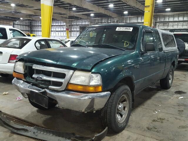 1FTYR14V4YPA90714 - 2000 FORD RANGER SUP GREEN photo 2