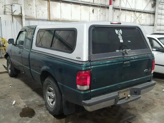 1FTYR14V4YPA90714 - 2000 FORD RANGER SUP GREEN photo 3