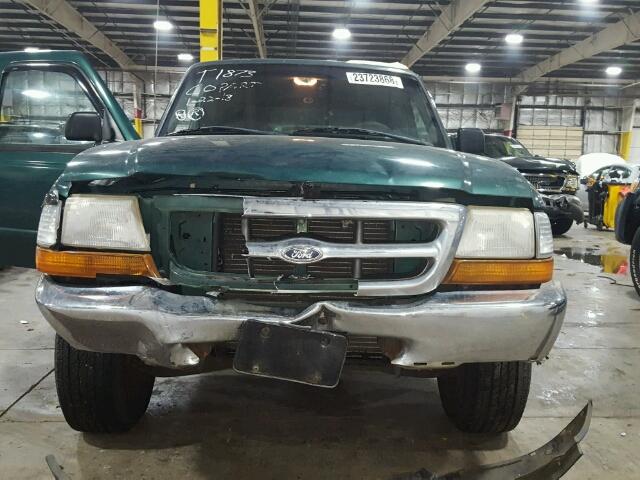 1FTYR14V4YPA90714 - 2000 FORD RANGER SUP GREEN photo 9