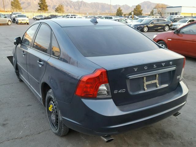 YV1672MS3B2550209 - 2011 VOLVO S40 T5 BLUE photo 3