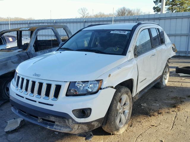 1C4NJCBB2FD420296 - 2015 JEEP COMPASS SP WHITE photo 2