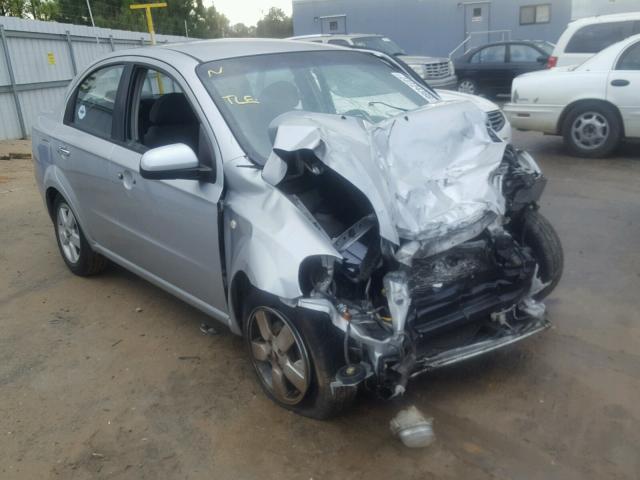 KL1TG56688B083427 - 2008 CHEVROLET AVEO LT SILVER photo 1