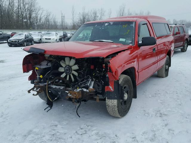 1GCEK14V34Z331040 - 2004 CHEVROLET SILVERADO RED photo 2