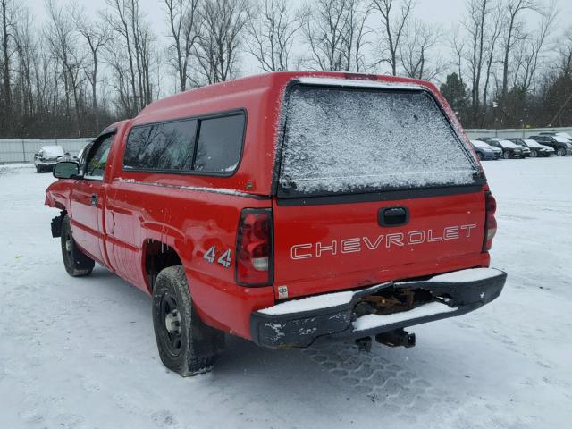 1GCEK14V34Z331040 - 2004 CHEVROLET SILVERADO RED photo 3