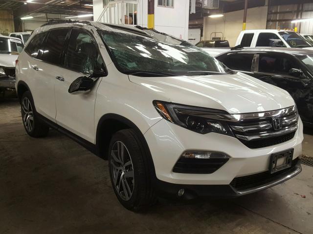 5FNYF6H02HB008283 - 2017 HONDA PILOT ELIT WHITE photo 1