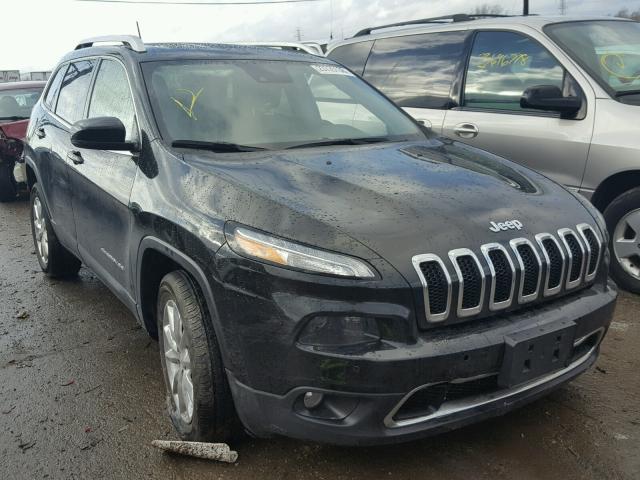 1C4PJMDS6FW649631 - 2015 JEEP CHEROKEE L BLACK photo 1