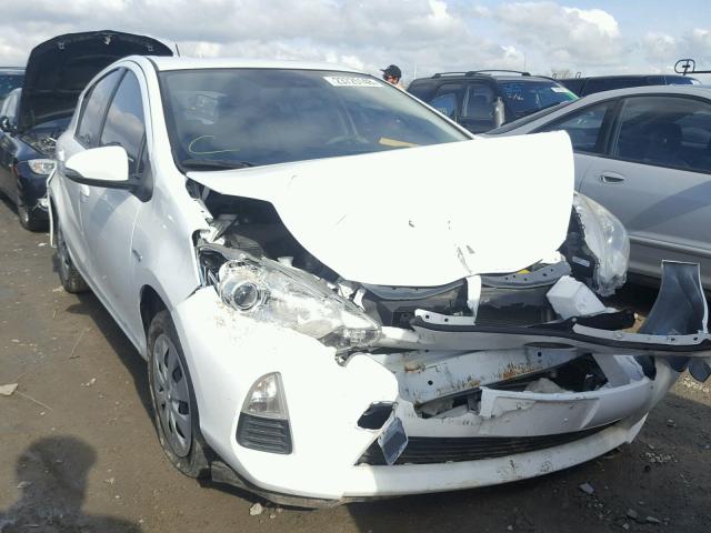 JTDKDTB39C1502056 - 2012 TOYOTA PRIUS C WHITE photo 1