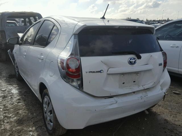 JTDKDTB39C1502056 - 2012 TOYOTA PRIUS C WHITE photo 3