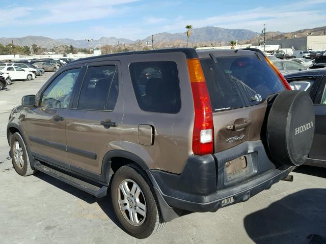 JHLRD78842C086660 - 2002 HONDA CR-V EX BROWN photo 3