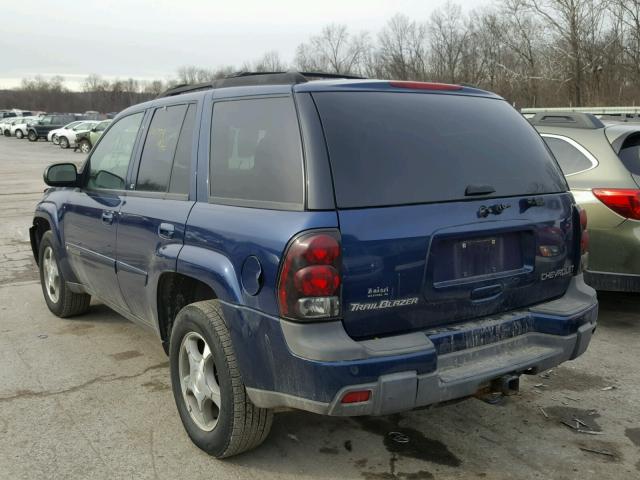 1GNDT13S142216422 - 2004 CHEVROLET TRAILBLAZE BLUE photo 3