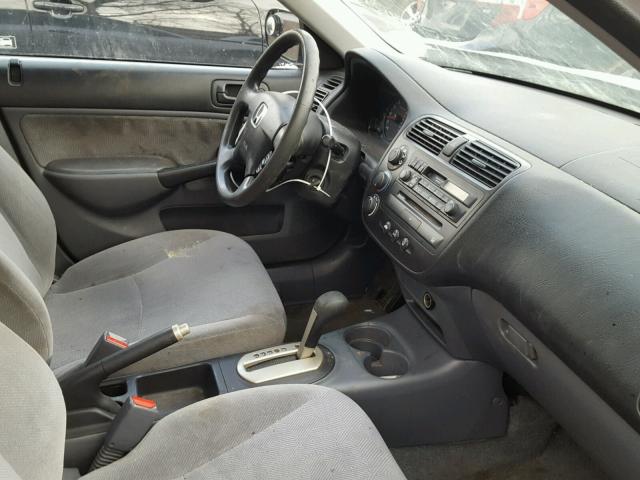 2HGES16501H514843 - 2001 HONDA CIVIC LX SILVER photo 5